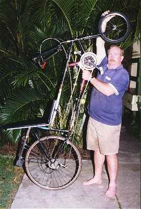Darryl holding bike