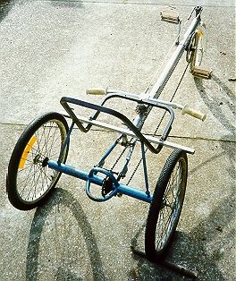 Top view of trike in early stages