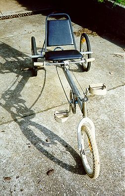 Front view of trike in early stages