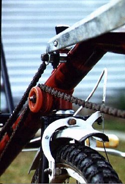 Front chain guides
