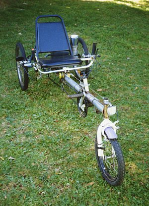 View of trike from front