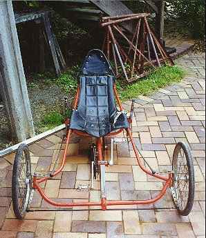 Front view of trike