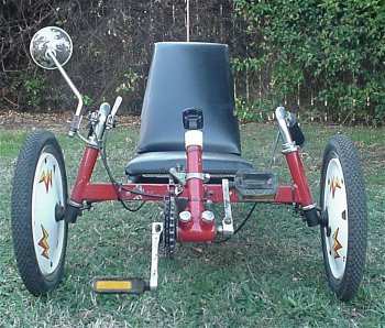 Front view of trike